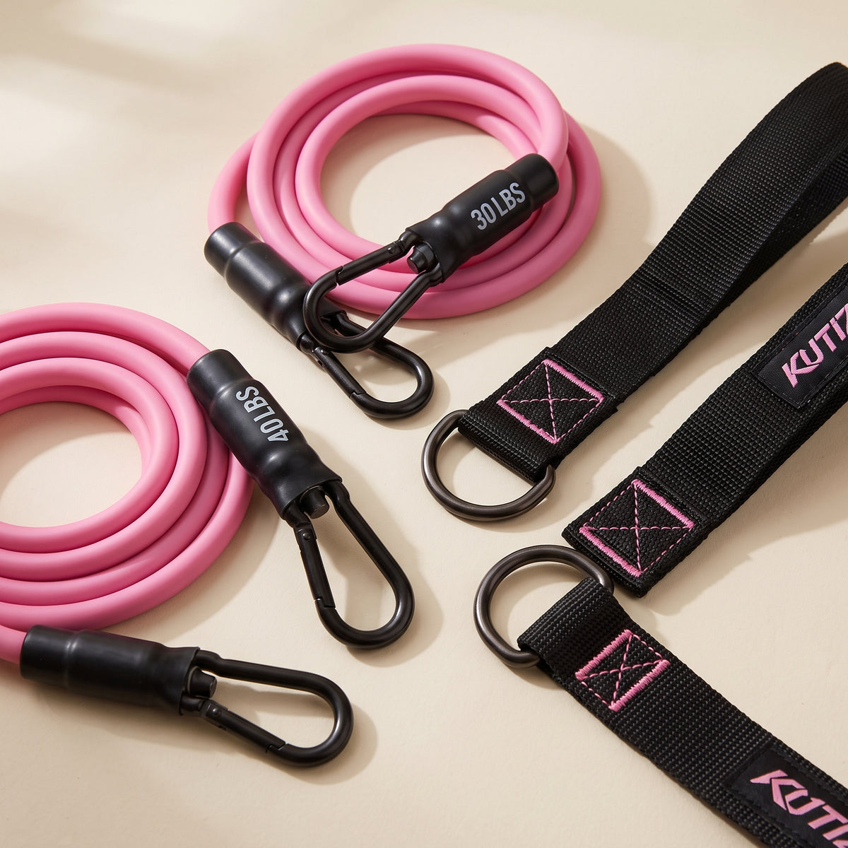 Softform Pilates Bar Kit in Blush Pink | Portable Home Workout Set