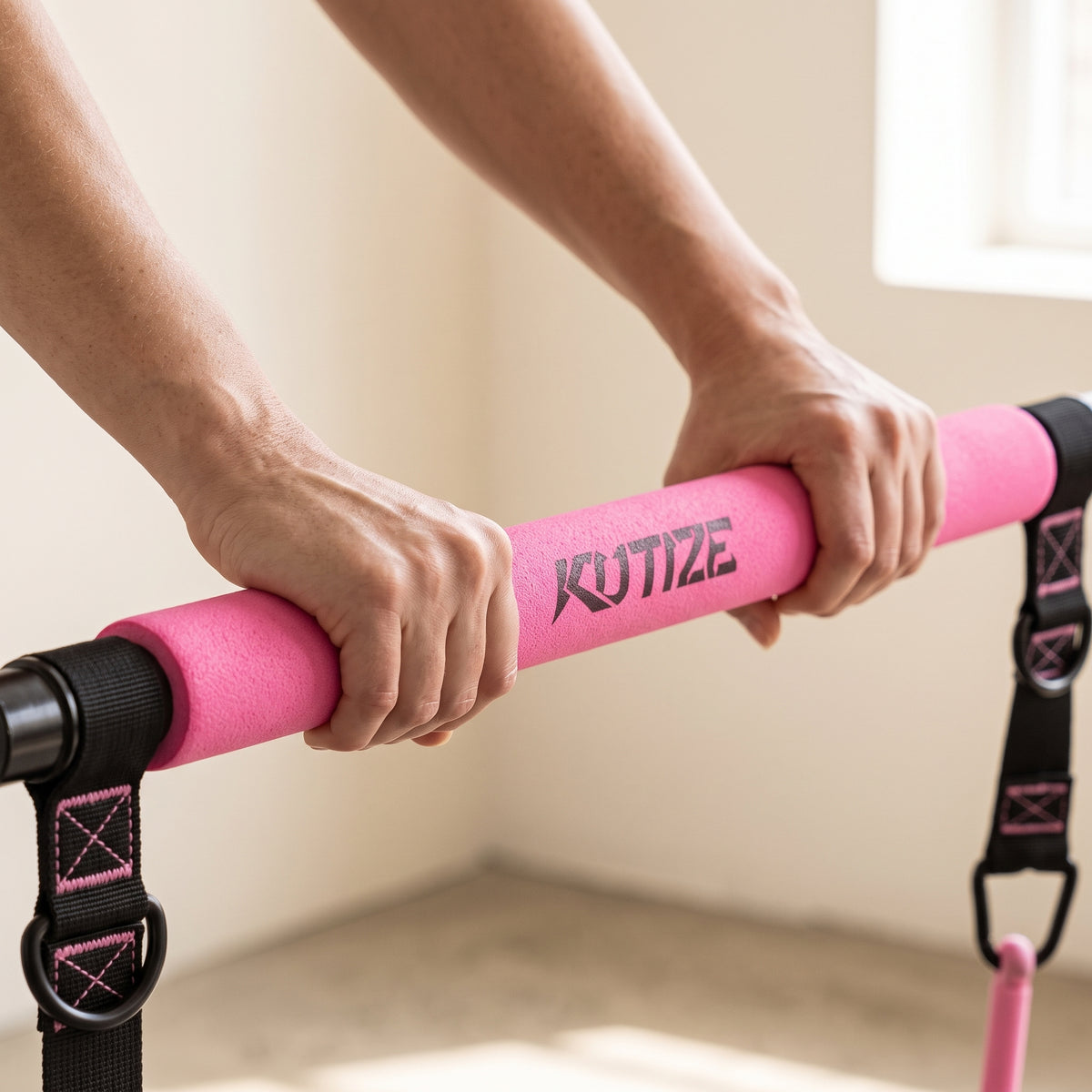 Softform Pilates Bar Kit in Blush Pink | Portable Home Workout Set